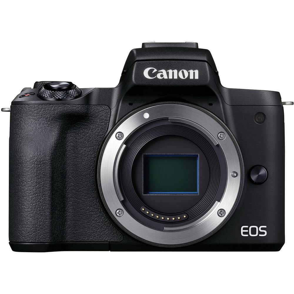 Canon EOS M50 Mark II Mirrorless Camera with EF-M 18-150mm is STM Lens (4728C001), 64GB Memory Card, Color Filter Kit, Filter Kit, 2 x LPE12 Battery, External Charger, Card Reader + More (Renewed)