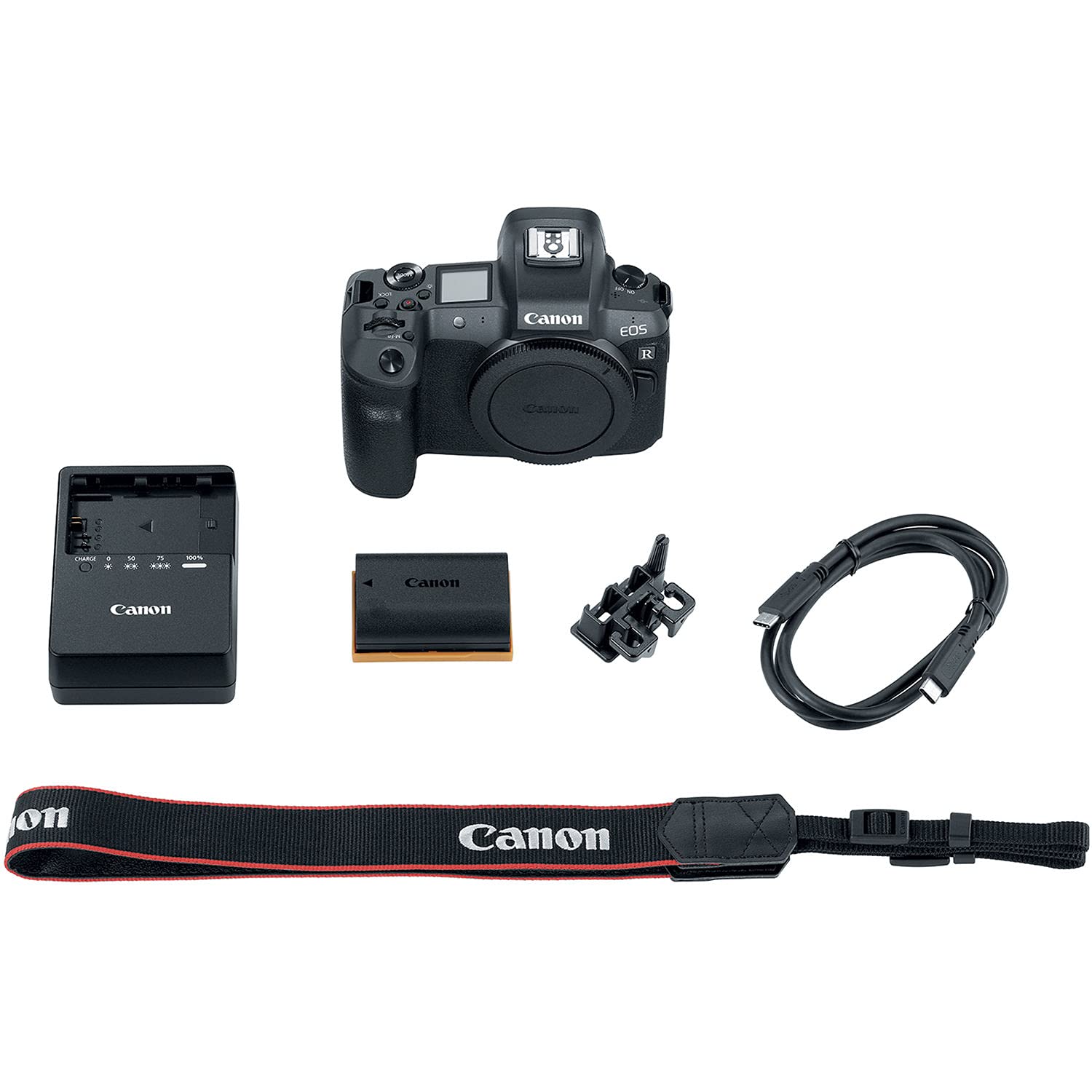 Canon EOS R Mirrorless Digital Camera 3075C002 with Canon EF Mount Adapter, Canon EF-S 18-55mm Lens, Bag, 32GB Card and More (Renewed)