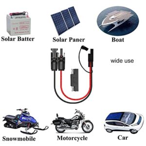 SAE Connectors Adapter 10AWG Cable Connector with SAE to SAE Polarity Reverse Connectors for RV Solar Panels