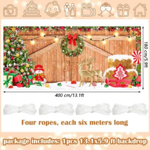 Christmas Garage Door Banner 6 x 13 ft Garage Door Christmas Decorations Large Christmas Backdrop Decoration Holiday Vinyl Cover Banner for Outdoor Indoor Home Nativity Xmas Wall Photo Background