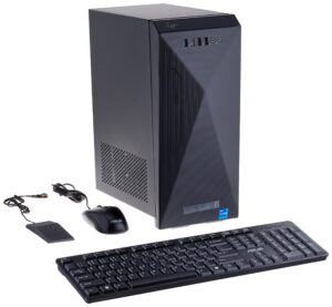 asus s501md desktop pc, intel core i7-12700, 16gb ddr4 ram, 512gb pcie ssd, wi-fi 6, windows 11 home, black, s501md-db704