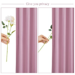 10x10 Dusty Pink Backdrop Curtain for Parties Wedding Wrinkle Free Pink Photo Curtains Backdrop Drapes Fabric Decoration for Birthday Party Baby Shower 5ft x 10ft,2 Panels