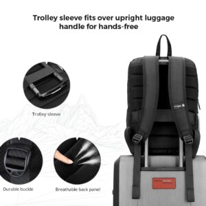 Swissdigital Design Laptop Backpack For Women,College Backpack With Usb Charging Port,Computer Backpacks For Work Business Platinum (KATY ROSE SD1006F-01B)