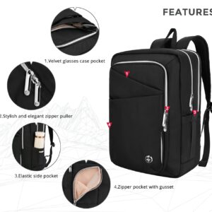 Swissdigital Design Laptop Backpack For Women,College Backpack With Usb Charging Port,Computer Backpacks For Work Business Platinum (KATY ROSE SD1006F-01B)