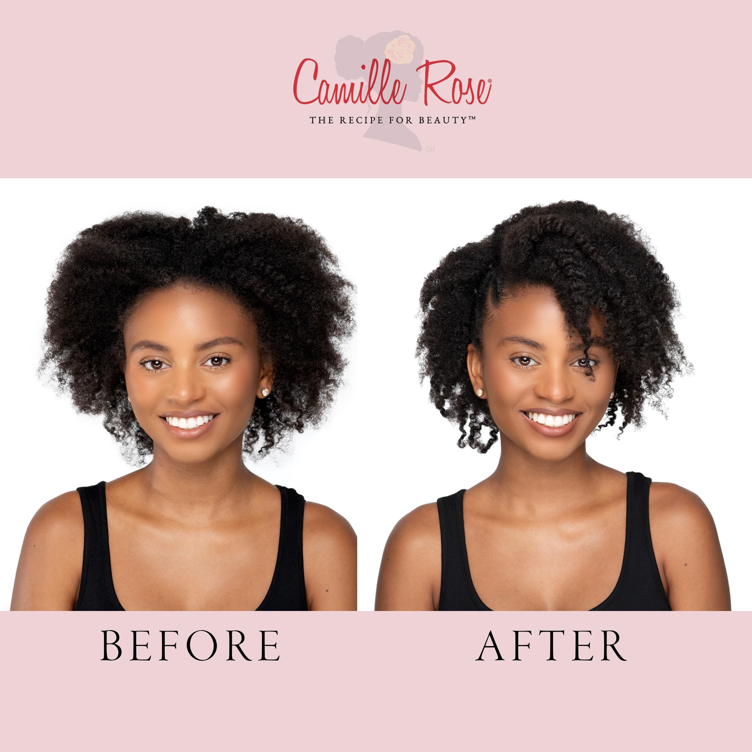 Camille Rose Black Castor Oil & Chebe Edge Control | 2 oz | Strengthening and Smoothing Gel for Hair Shine and Sculpting