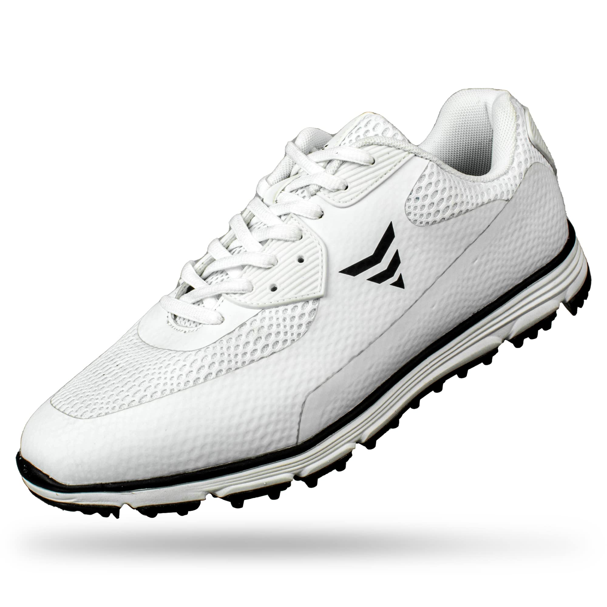 Core Golf Shoes – Water Resistant Golf Shoes for Outdoor Golf Sports and Training - Soft Breathable Lightweight Golf Shoes for Men and Women - Anti-Slip Outsole Cushioning Sneakers White