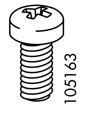 Spare Hardware Parts Bed Frame, Table, Daybed Frame, Drawer, Storage Screw (Replacement for IKEA Part #105163) (Pack of 8)