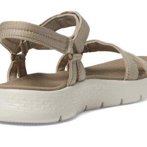 Skechers Women's GO Walk Flex Sandal-Sublime Sport, Taupe, 8