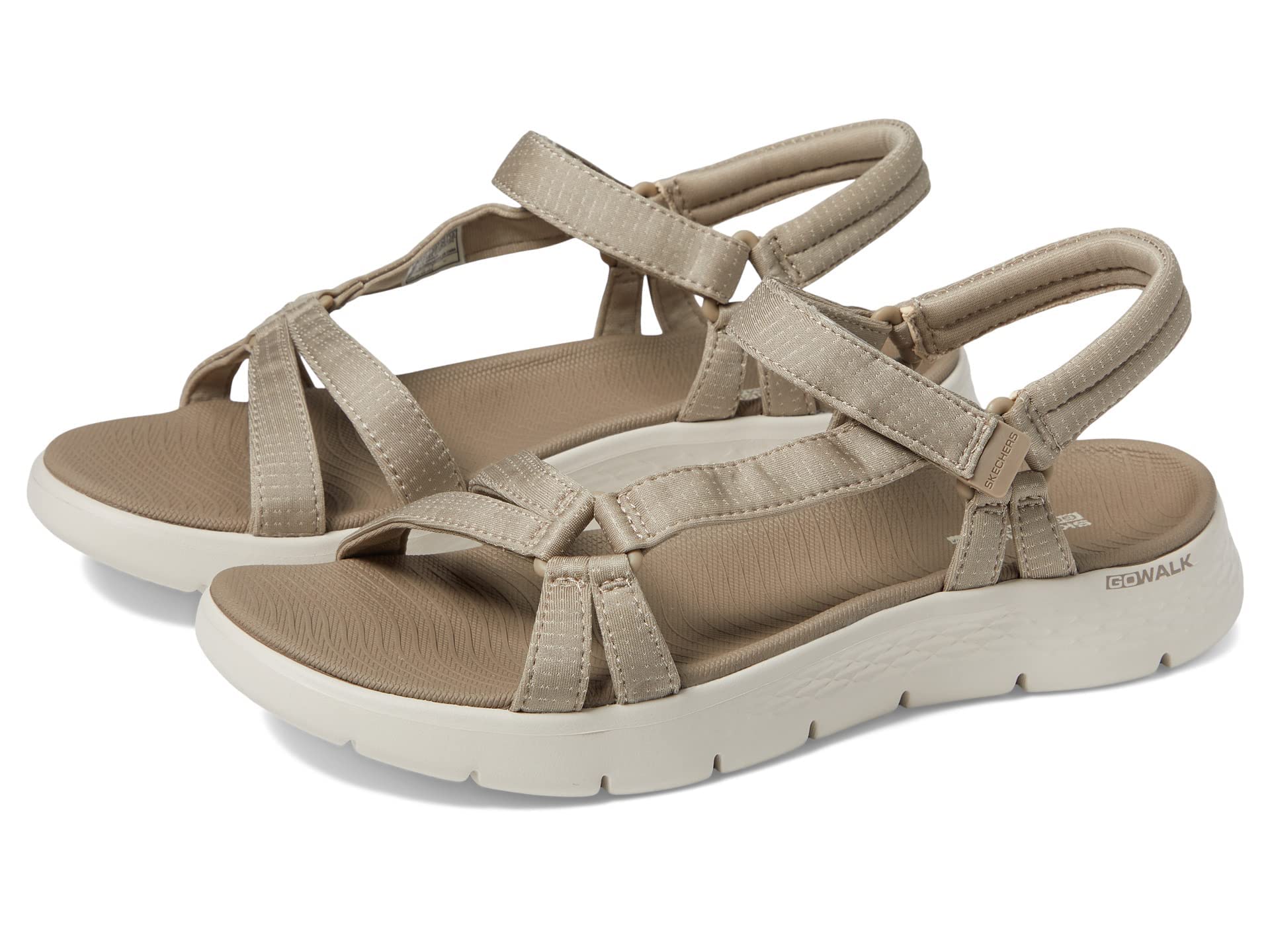 Skechers Women's GO Walk Flex Sandal-Sublime Sport, Taupe, 8