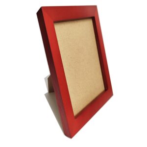 ZXT-parts 8x10 Picture Frames Red Photo Frame. Solid Wood, Plastic Panel （not Glass）, The Tabletop or The Wall.