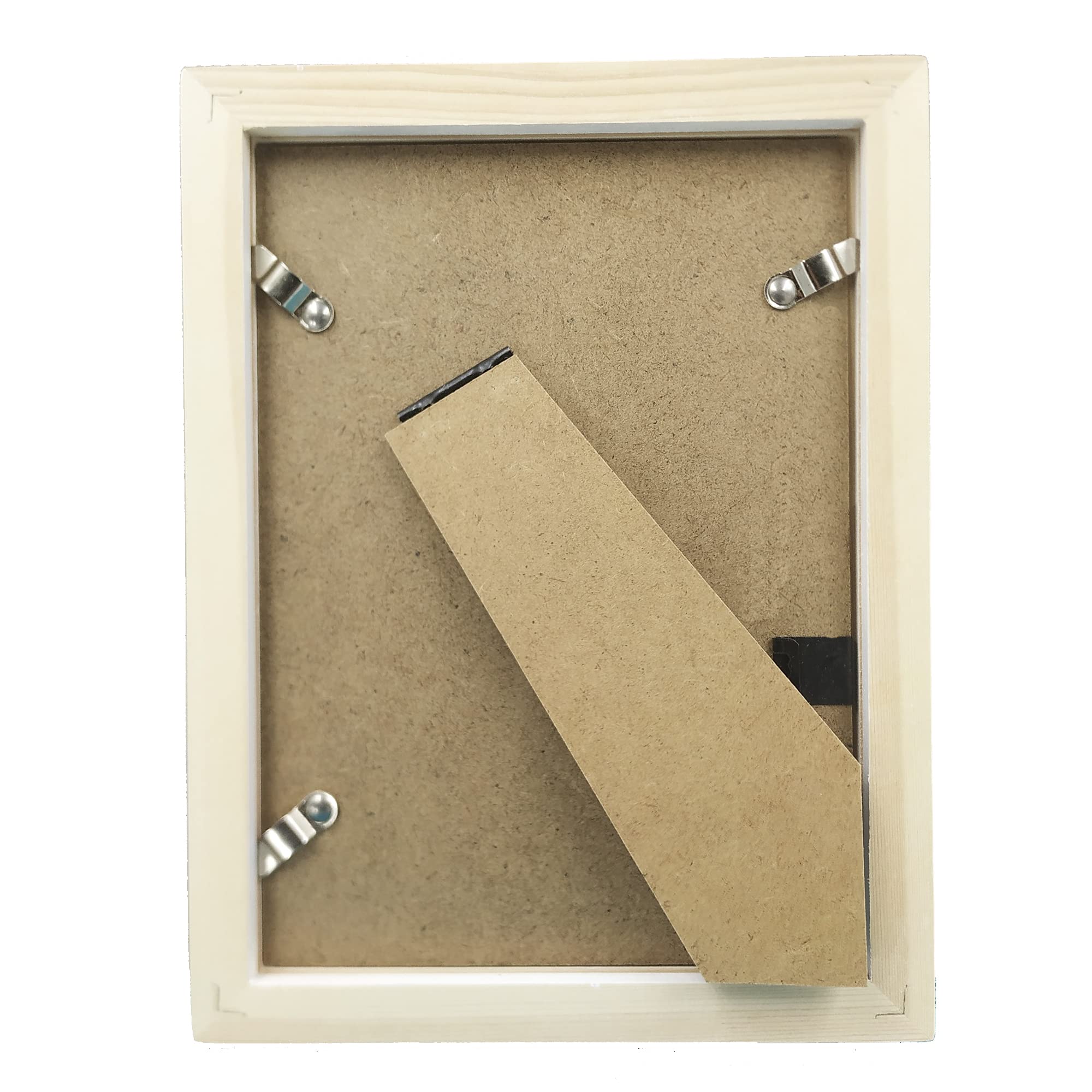 ZXT-parts 5x7 Picture Frames Red Photo Frame. Solid Wood, Cover Plastic Panel (Not Glass), The Tabletop or The Wall.