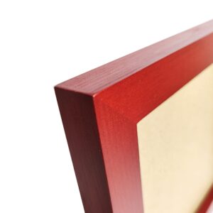 ZXT-parts 5x7 Picture Frames Red Photo Frame. Solid Wood, Cover Plastic Panel (Not Glass), The Tabletop or The Wall.