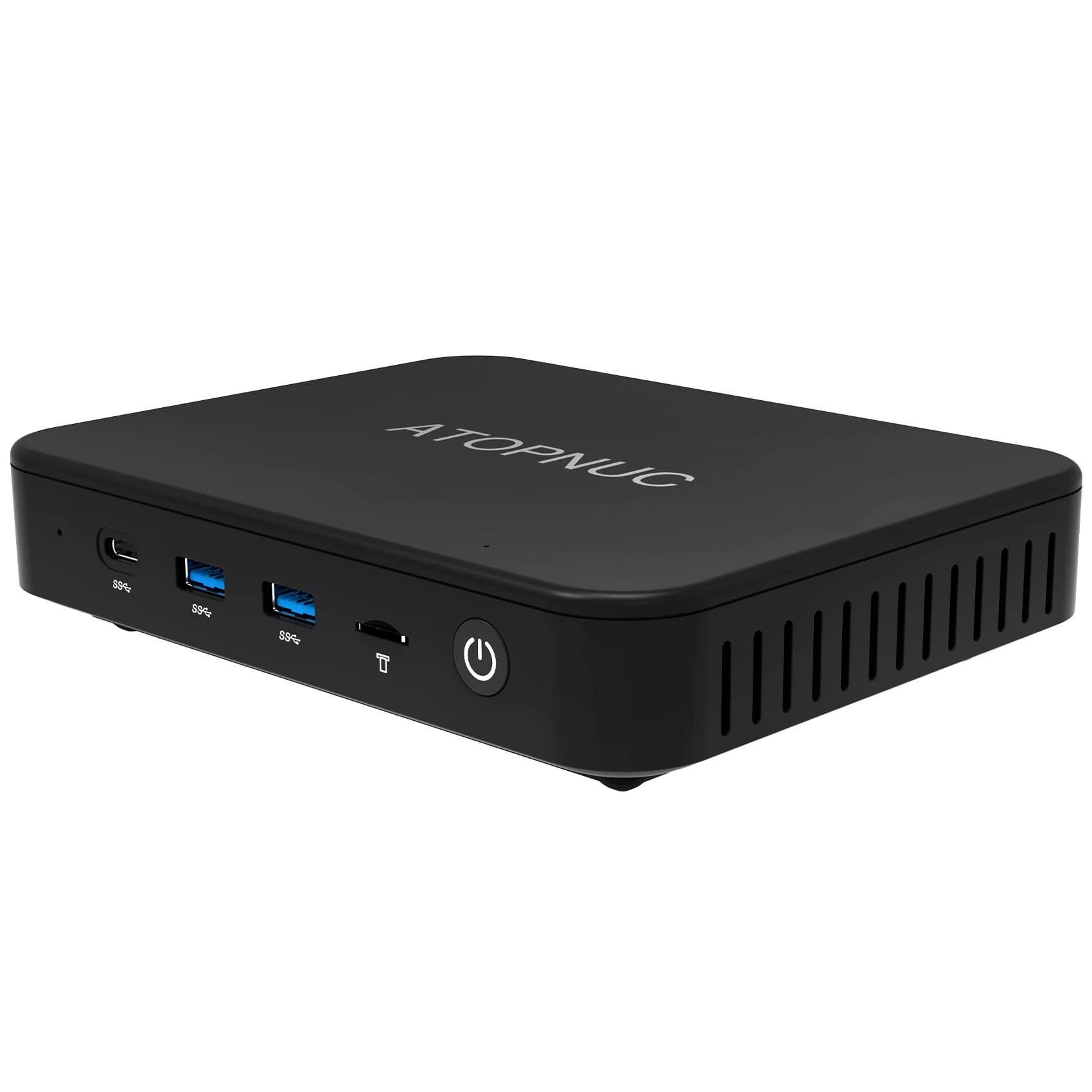 ATOPNUC Ubuntu Linux Mini PC,Intel Celeron N4020 Linux Computer 4GB RAM 128GB eMMC,Fanless Micro Desktop Computer Suppport HDMI&VGA,2.4/5G WiFi,BT5.0,Gigabit Ethernet for Business, Home