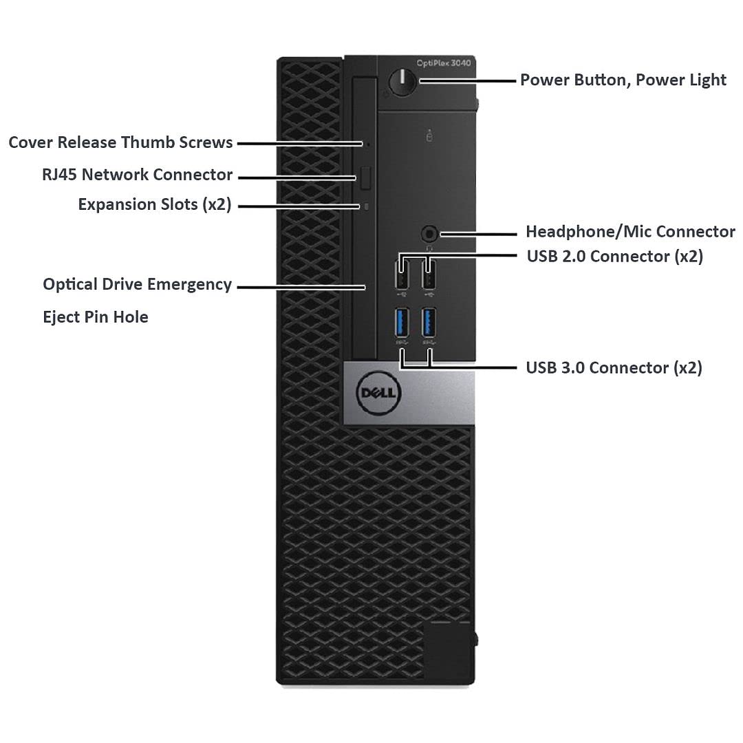 Dell OptiPlex 3040 Refurbished Desktop Computers Small Form Factor PC,16GB Ram 256GB SSD,i5 6500,AC8260 Built-in WiFi,HDMI Dual Monitor Support,Windows 10 Pro,Altec Wireless Keyboard Mouse (Renewed)