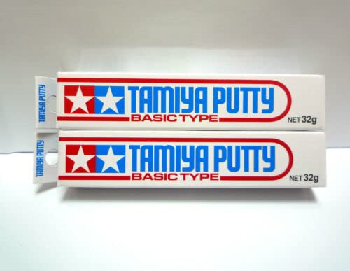 2X Tamiya Basic Gray Putty 87053 for Modeling Models 32g Craft ABS Plastic