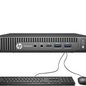 HP EliteDesk 800 G2 Mini Desktop PC Intel Core i5-6500T (3.20-3.40Ghz) 256GB SSD 16GB RAM WiFi + BT Dual DisplayPort + VGA, Win 10 PRO (Renewed)