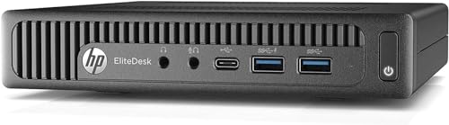 HP EliteDesk 800 G2 Mini Desktop PC Intel Core i5-6500T (3.20-3.40Ghz) 256GB SSD 16GB RAM WiFi + BT Dual DisplayPort + VGA, Win 10 PRO (Renewed)