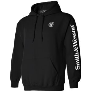 smith & wesson men’s hooded sweatshirt, official hoodie, large, black