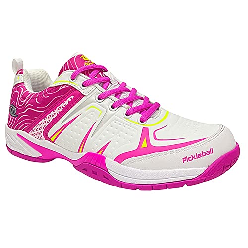 ACACIA Unisex 31-285 Pickleball Shoes, Pink/White, 8.5 Wide US Women