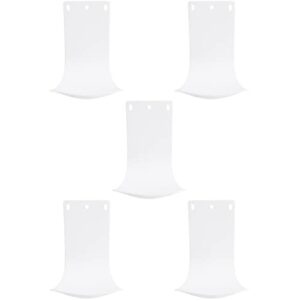 alipis 5 pcs plastic water tray kitchen scrubber holder hand dispenser tray bathrub tray soap dispenser drip tray soap dispenser trays foam dispenser tray wall-mounted white cup holder