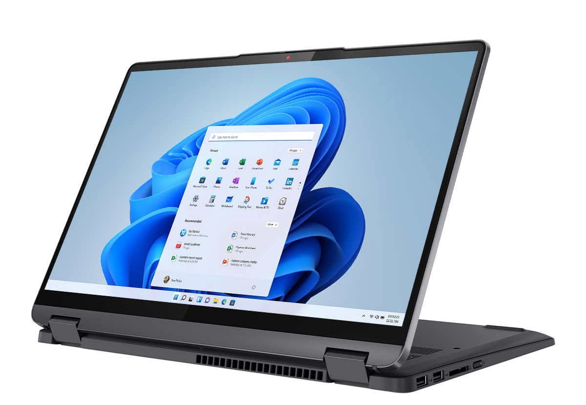 2022 LENOVO IdeaPad Flex 5 14" 2.2K Touchscreen 2-in-1 Laptop 8-Core AMD Ryzen 7 5700U 16GB RAM 1TB SSD Radeon Graphics HDMI USB-C Backlit KB w/ FP Reader WiFi-6 Windows 10 w/ RATZK 32GB USB