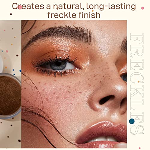 Upgrade Fake Freckles Air Cushion Stamp, Quick Create Realistic Sunkissed Fake Freckles Makeup, Lifelike Waterproof Long Lasting Soft Dot Spot Faux Freckle Pen Makeup Tattoo (Reddish Brown)