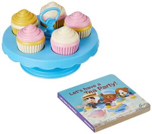 green toys cupcake set and tea party book