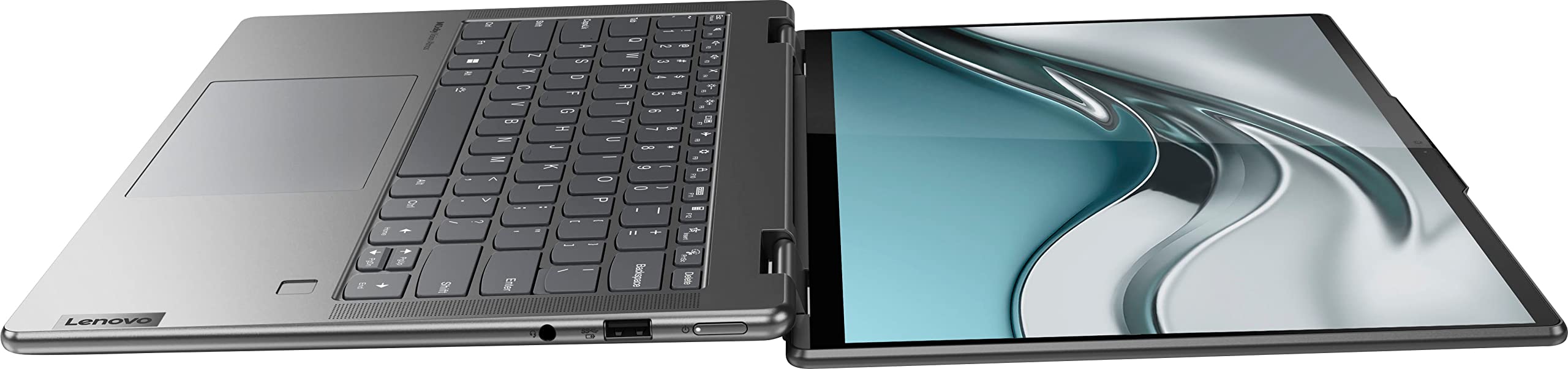 Lenovo Portable Yoga 7i Touch 2-in-1 Business Laptop - Intel EVO, 14" 2.2k 16:10 IPS Intel Core i5-1235U, Blue - 100% RGB - Win 11, WiFi 6, Thunderbolt 4, w/HDMI Cable (8GB RAM | 512GB PCIe SSD)