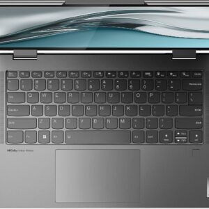 Lenovo Portable Yoga 7i Touch 2-in-1 Business Laptop - Intel EVO, 14" 2.2k 16:10 IPS Intel Core i5-1235U, Blue - 100% RGB - Win 11, WiFi 6, Thunderbolt 4, w/HDMI Cable (8GB RAM | 512GB PCIe SSD)