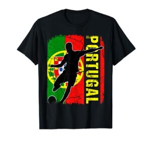 portugal soccer team portuguese flag jersey football fans t-shirt