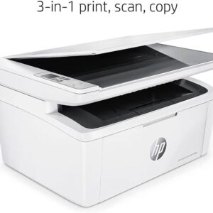 HP Laserjet Pro MFP M29W All-in-One Wireless Monochrome Laser Printer for Home Office, White - Print Scan Copy - 19 ppm, 600 x 600 dpi, 8.5 x 11.69, Hi-Speed USB, Cbmou External Webcam