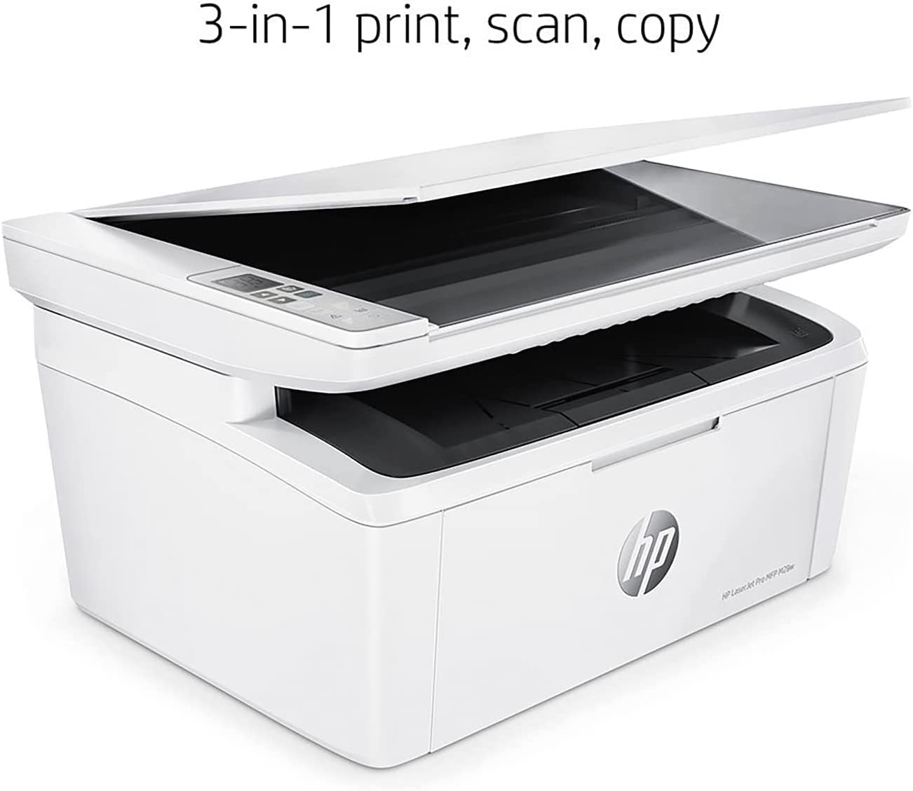 HP Laserjet Pro MFP M29W All-in-One Wireless Monochrome Laser Printer for Home Office, White - Print Scan Copy - 19 ppm, 600 x 600 dpi, 8.5 x 11.69, Hi-Speed USB, Cbmou External Webcam