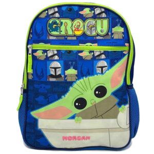 dibsies personalized star wars mandalorian grogu baby yoda backpack