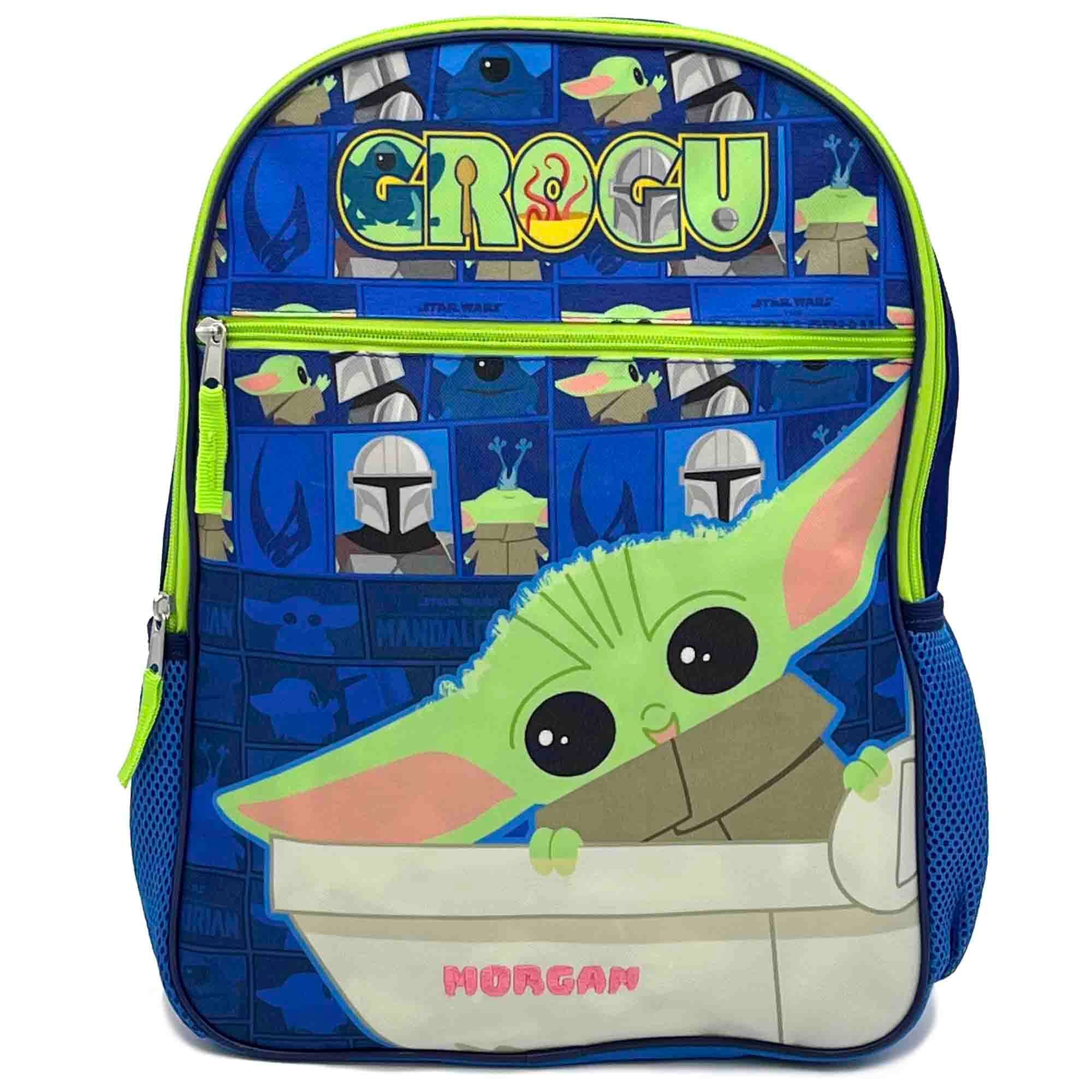 DIBSIES Personalized Star Wars Mandalorian Grogu Baby Yoda Backpack