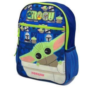 DIBSIES Personalized Star Wars Mandalorian Grogu Baby Yoda Backpack