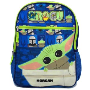 DIBSIES Personalized Star Wars Mandalorian Grogu Baby Yoda Backpack