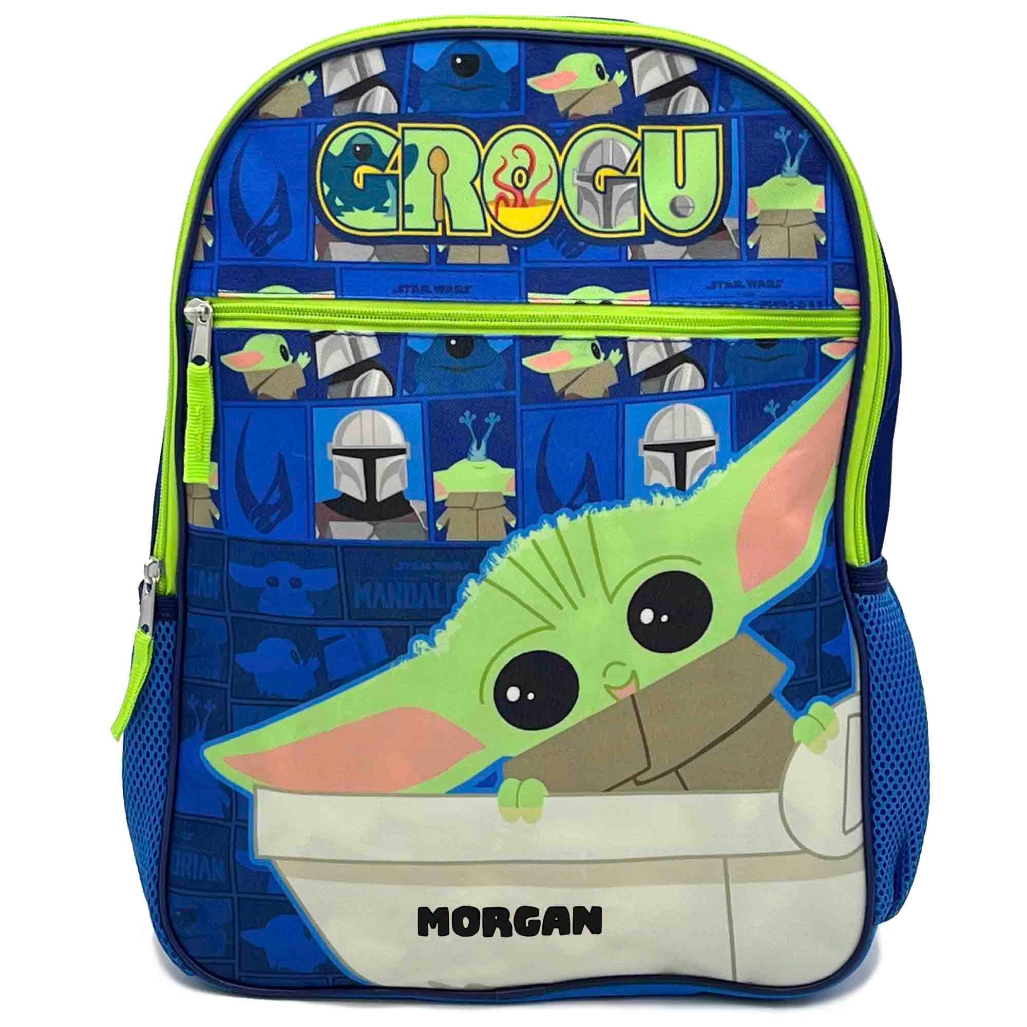 DIBSIES Personalized Star Wars Mandalorian Grogu Baby Yoda Backpack