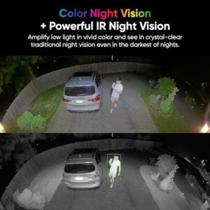 WYZE Floodlight Camera Pro, 3000-Lumen LEDs, 180° Wide View, 2K HD Outdoor Security Camera, Motion Detection, 105dB Siren, Cloud & Local Storage, Color Night Vision, for Home Surveillance, Wired