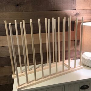 Art Storage Rack - 24'' Long x 8'' Wide with 18'' Tall dowels - for Art Canvas Storage, Frames, Framed Art, Paintings (DSR24818)