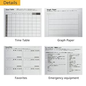 ZTTXL 2023-2024 Daily Planner,Planner content include Yearly Calendar, Monthly Calendar, Weekly Pages, Daily Pages Japanese/A5/January 1, 2023start/Sunday(5.8" x 8.3")