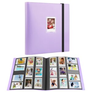 veicevol 560 pockets photo album for fujifilm instax mini camera, album for polaroid photo, photo album for fujifilm instax mini 12 11 9 40 90 8 evo liplay instant camera, 2x3 photo album (purple)