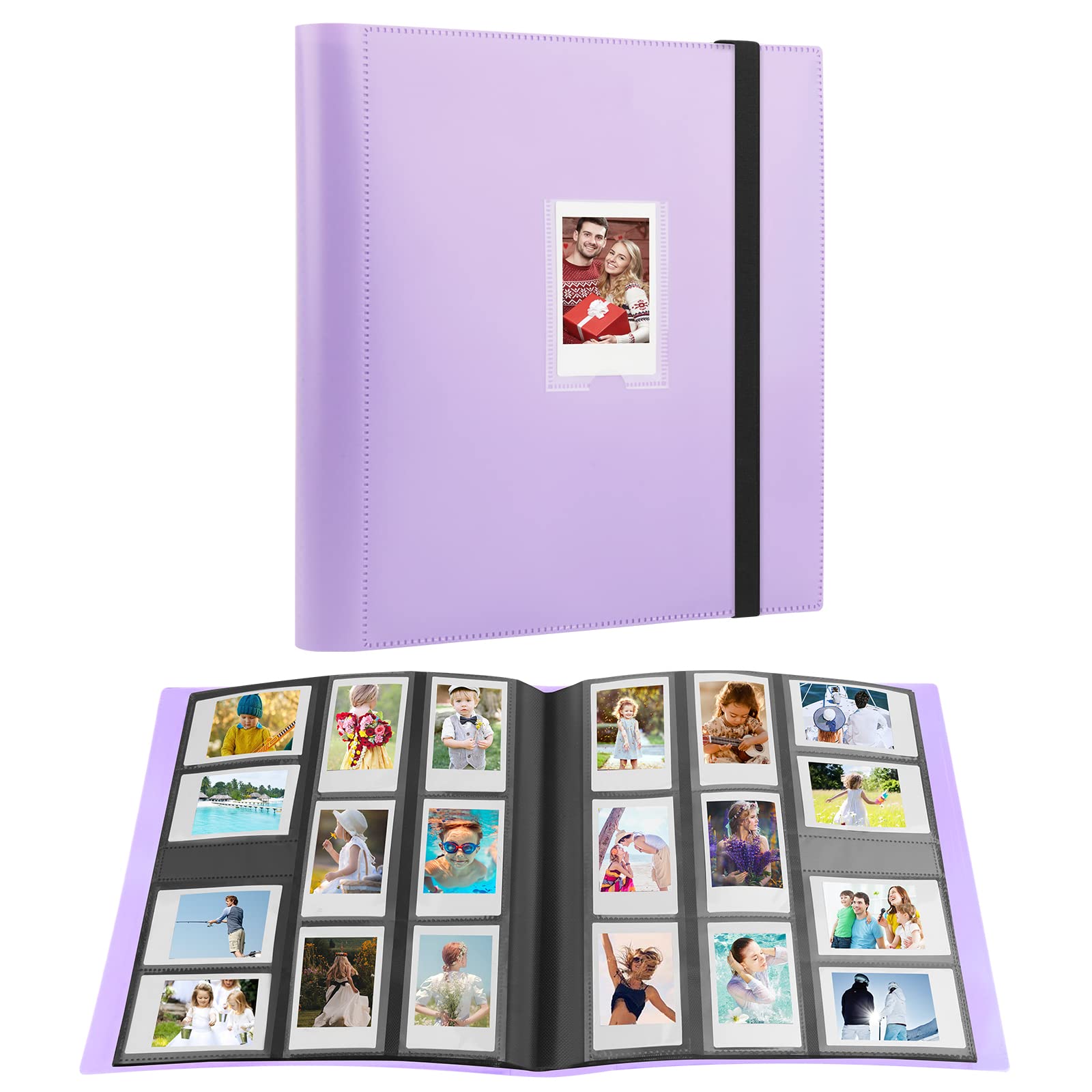 Veicevol 560 Pockets Photo Album for Fujifilm Instax Mini Camera, Album for Polaroid Photo, Photo Album for Fujifilm Instax Mini 12 11 9 40 90 8 Evo LiPlay Instant Camera, 2x3 Photo Album (Purple)