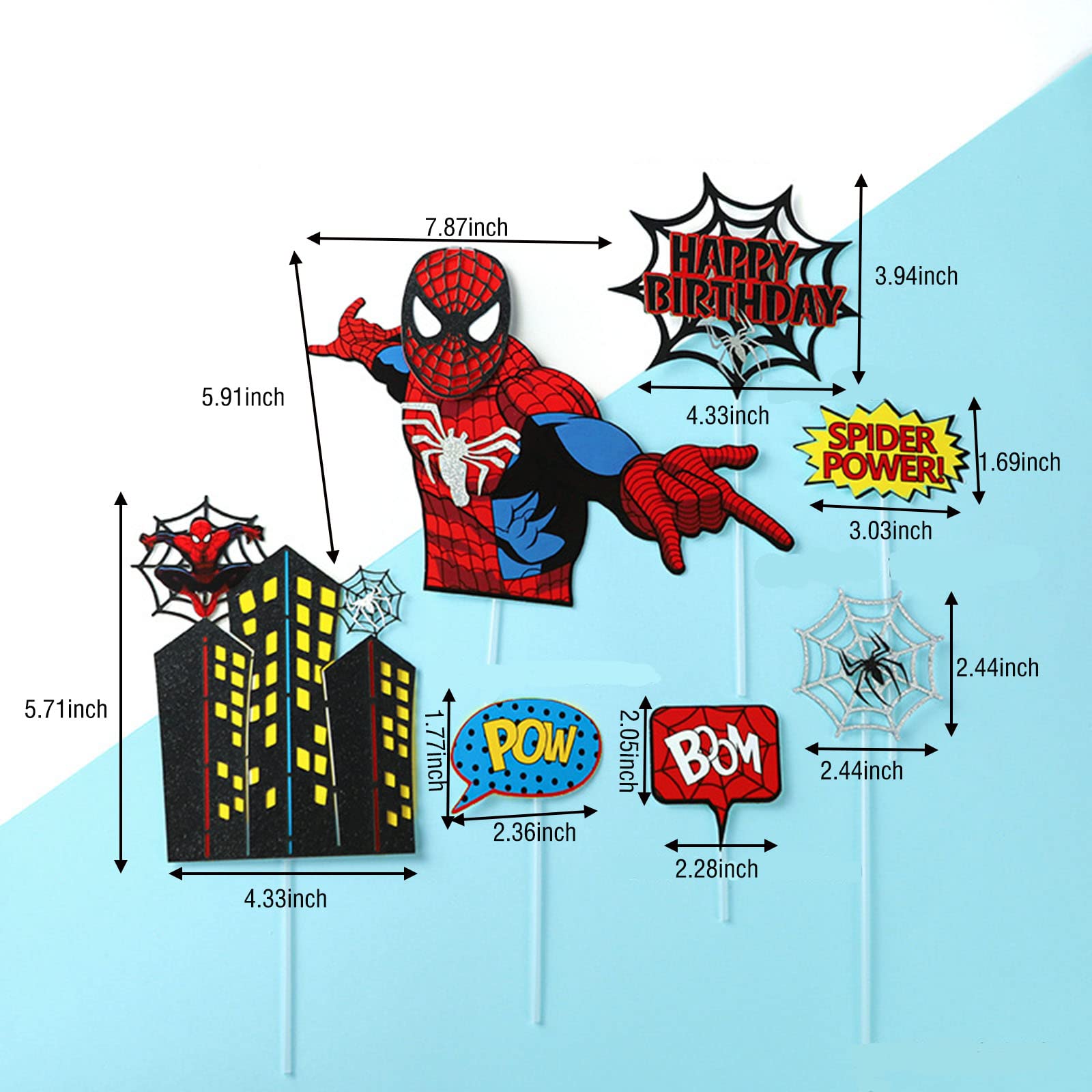 Spiderman Birthday Cake Topper Supplier Spiderman Cup Cake Topper for Kids Birthday Cake Decorations