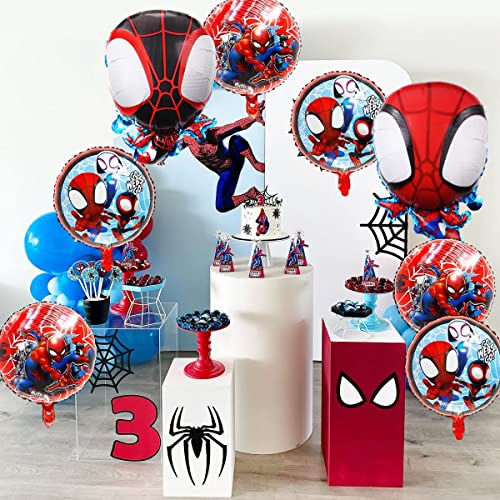 Spidey and His Amazing Friends Foil Balloons, Spidey Birthday Party Balloon Decorations