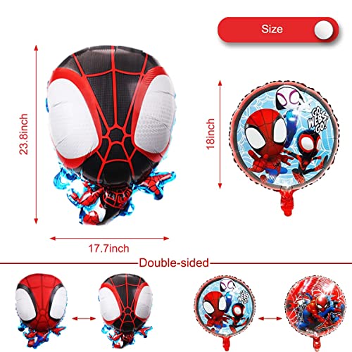 Spidey and His Amazing Friends Foil Balloons, Spidey Birthday Party Balloon Decorations