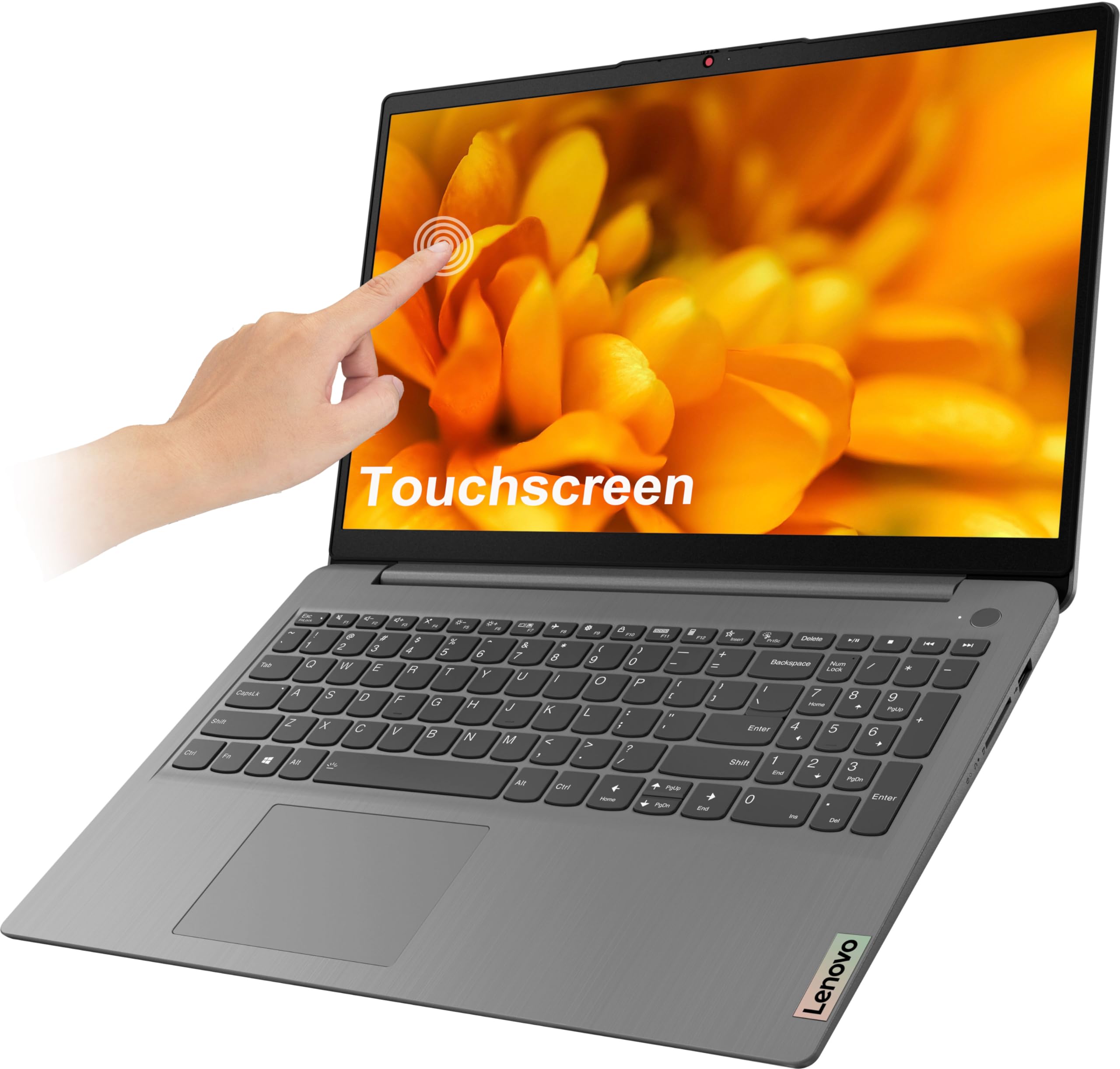 Lenovo IdeaPad 3 3i Laptop (15.6" FHD Touchscreen, Intel Core i3-1115G4, 16GB RAM, 256GB SSD) Narrow Bezel, Webcam, 12-Hr Long Battery Life, NumPad, IST SD, Win 11 Home, Home & School - Grey