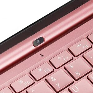 Laptops Computer, 14in Ultra Slim Laptop Pink Quad Core IPS HD Screen for School US Plug