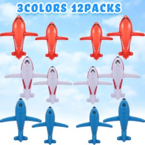 12 Pieces Inflatable Airplanes Aircraft Inflates Plane Inflated Toys for Kids Birthday Shower Party Decoration Supplies Jets Airplane Toys Airplane Birthday Party Supplies 24.5 and 15.75 Inch