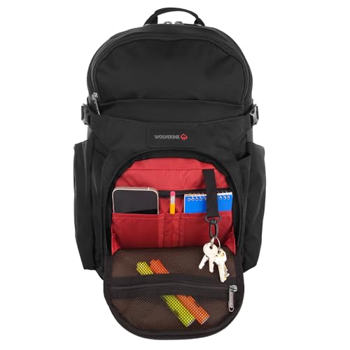 WOLVERINE 33L Backpack with Large Main, Laptop Compartment and Cooling Straps, Cargo Pro-Black, One Size