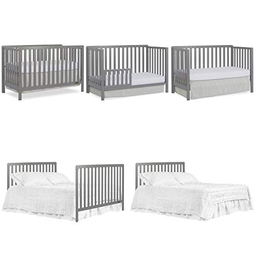 Nursery Essentials Bundle of Dream On Me Ridgefield 5-in-1 Convertible Crib, Dream On Me Ridgefield Changing-Table, with a Dream On Me Honeycomb Orthopedic Firm Fiber Standard Crib Mattress